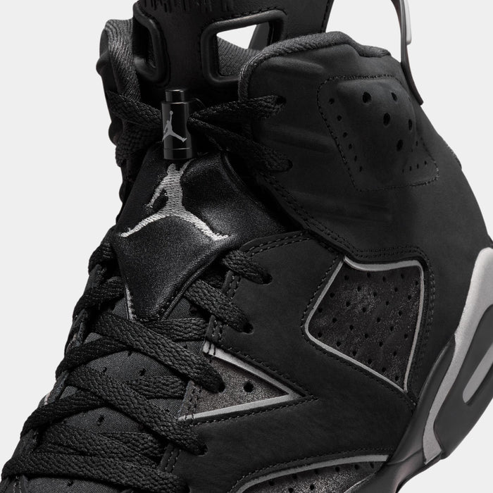 Air Jordan 6 Retro Cap And Gown Mens Lifestyle Shoes  (Black/Reflective Silver/Black)