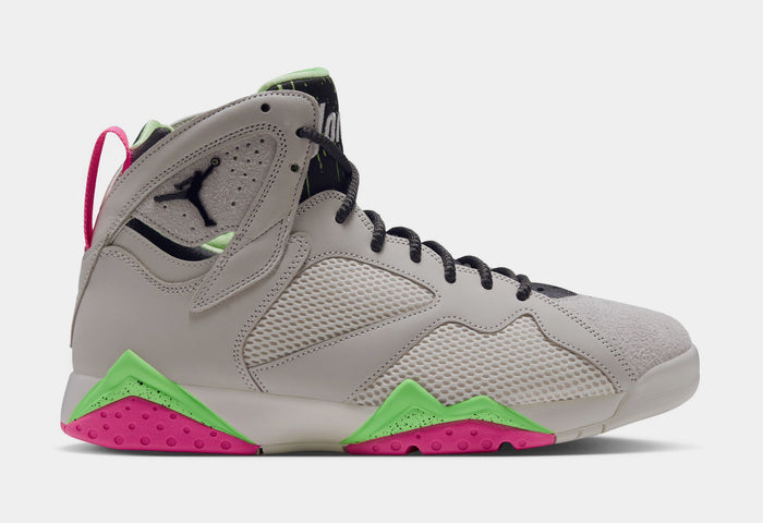 Air Jordan 7 Retro Tennis Day Mens Lifestyle Shoes (Phantom/Lime Blast/Pink Blast/Anthracite) Free Shipping