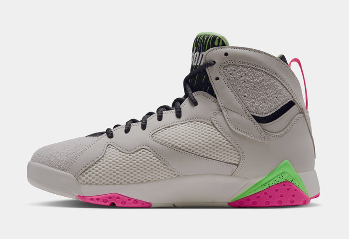 Air Jordan 7 Retro Tennis Day Mens Lifestyle Shoes (Phantom/Lime Blast/Pink Blast/Anthracite) Free Shipping