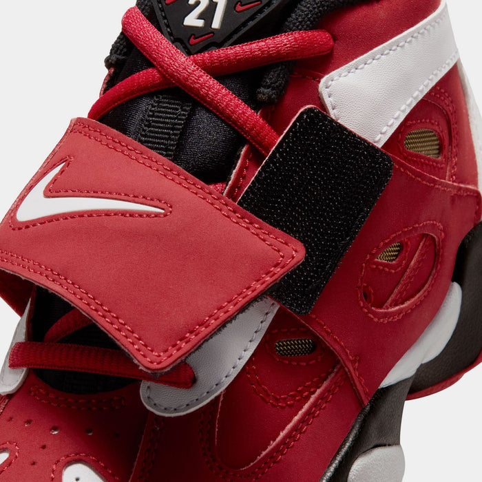 Air Diamond Turf II Prime Red Preschool Basketball Shoes (Prime Red/White/Black/Metallic Gold)