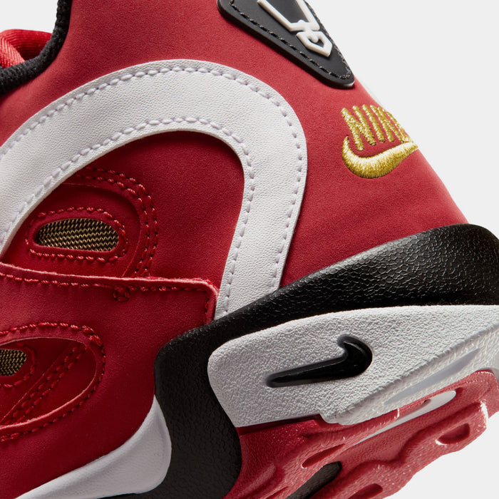 Air Diamond Turf II Prime Red Preschool Basketball Shoes (Prime Red/White/Black/Metallic Gold)