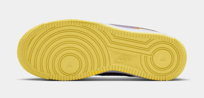 Air Force 1' 07 Easter Grade School Lifestyle Shoes (Yellow Pulse/Pink Foam/Hydrangeas)