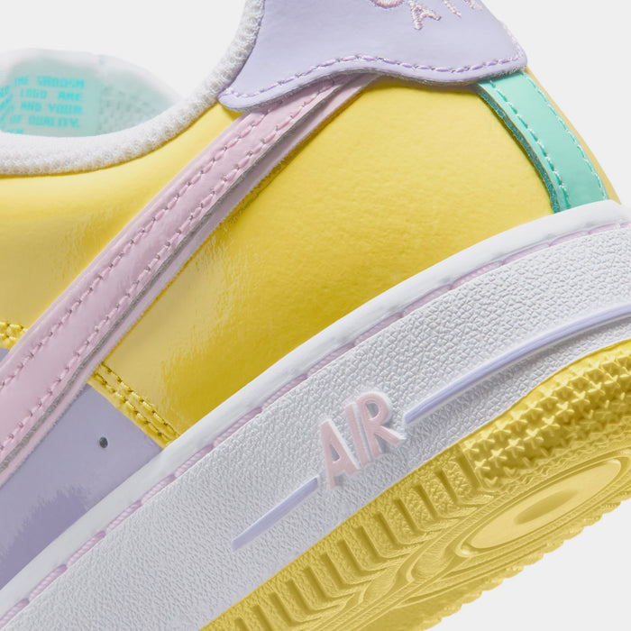 Air Force 1' 07 Easter Grade School Lifestyle Shoes (Yellow Pulse/Pink Foam/Hydrangeas)