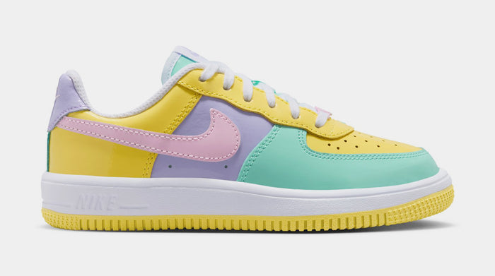 Air Force 1 '07 Easter Preschool Lifestyle Shoes (Yellow Pulse/Pink Foam/Hydrangeas)