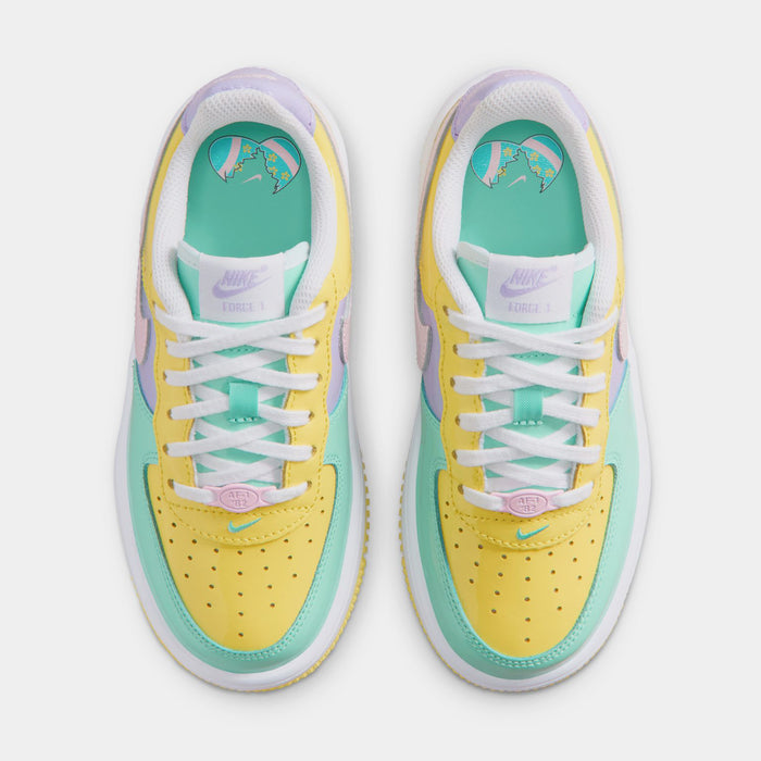 Air Force 1 '07 Easter Preschool Lifestyle Shoes (Yellow Pulse/Pink Foam/Hydrangeas)