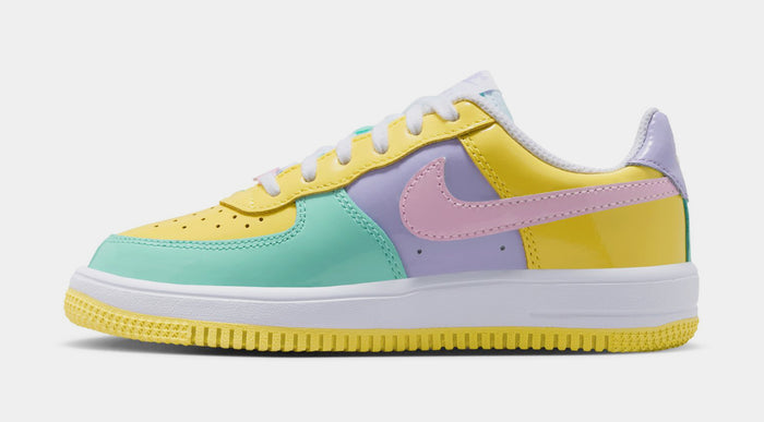 Air Force 1 '07 Easter Preschool Lifestyle Shoes (Yellow Pulse/Pink Foam/Hydrangeas)