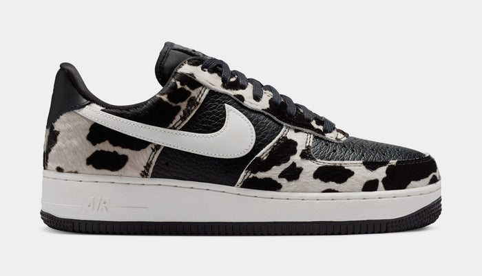 Air Force 1 Low Cow Print Womens Lifestyle Shoes (Black/Phantom/Black)