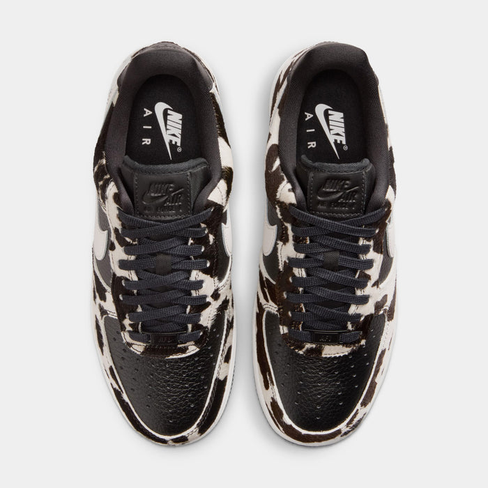 Air Force 1 Low Cow Print Womens Lifestyle Shoes (Black/Phantom/Black)