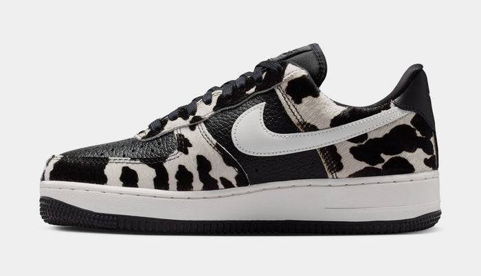 Air Force 1 Low Cow Print Womens Lifestyle Shoes (Black/Phantom/Black)