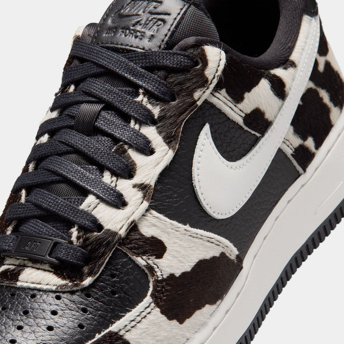 Air Force 1 Low Cow Print Womens Lifestyle Shoes (Black/Phantom/Black)
