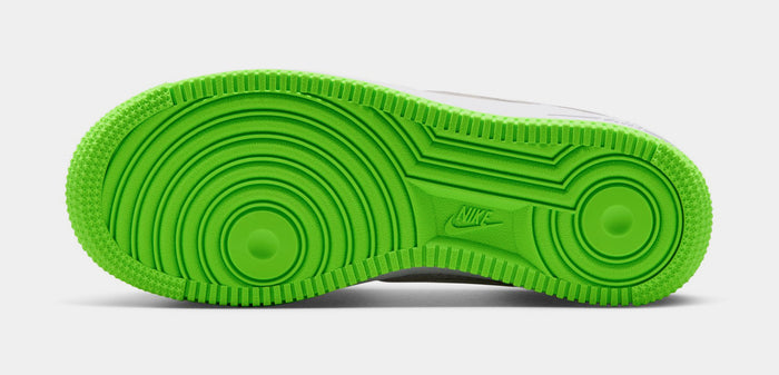Air Force 1 Low Grade School Lifestyle Shoes (Vast Grey/Electric Green/White)
