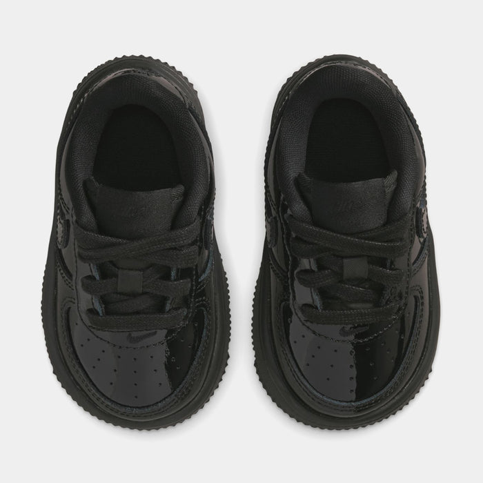 Air Force 1 Low Patent Leather Infant Toddler Lifestyle Shoes (Black)