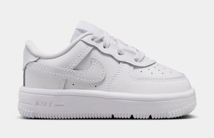 Air Force 1 Low Patent Leather Infant Toddler Lifestyle Shoes (White)