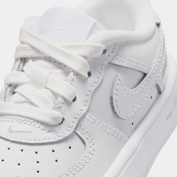 Air Force 1 Low Patent Leather Infant Toddler Lifestyle Shoes (White)