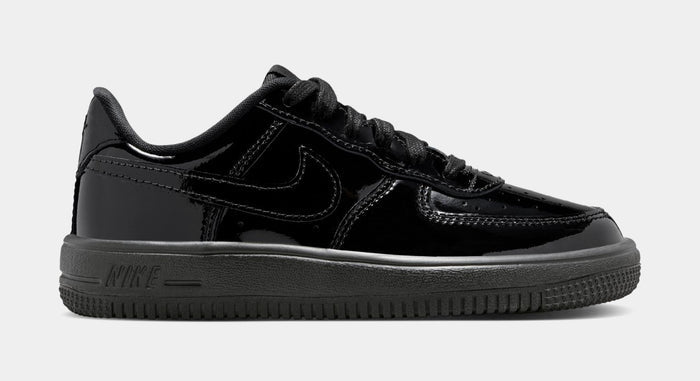 Air Force 1 Low Patent Leather Preschool Lifestyle Shoes (Black)