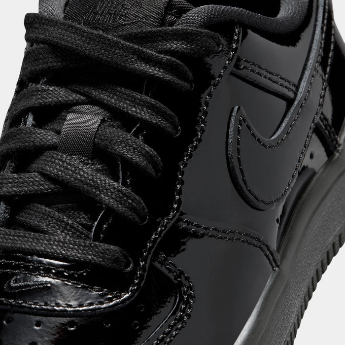 Air Force 1 Low Patent Leather Preschool Lifestyle Shoes (Black)