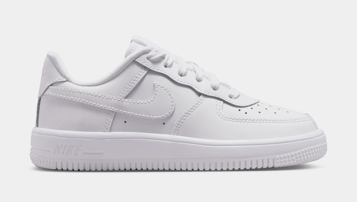 Air Force 1 Low Patent Leather Preschool Lifestyle Shoes (White)