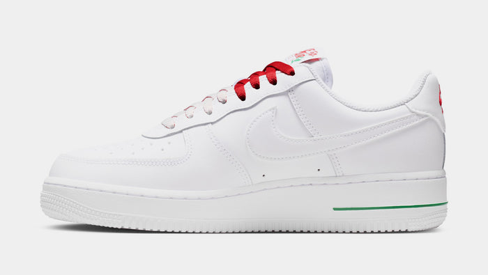 Air Force 1 Low Roses Womens Lifestyle Shoes (White/White/Sport Red/Pine Green)