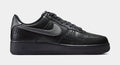 Air Force 1 Low Triple Black Croc Mens Lifestyle Shoes (Black/Metallic Dark Grey)
