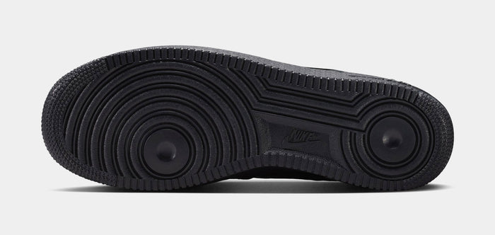 Air Force 1 Low Triple Black Croc Mens Lifestyle Shoes (Black/Metallic Dark Grey)