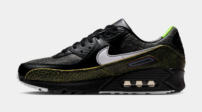 Air Max 90 Tiempo Mens Running Shoes (Black/White/Black/Voltage Green)