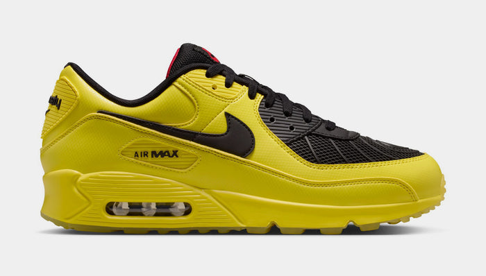 Air Max 90 Total Laser Mens Running Shoes (Zest/Black/Fire Red/Gym Red)