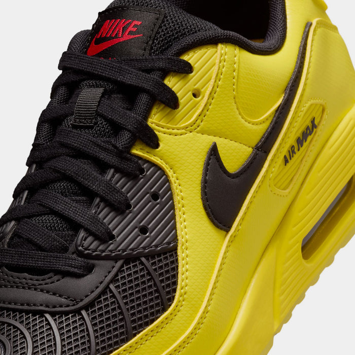 Air Max 90 Total Laser Mens Running Shoes (Zest/Black/Fire Red/Gym Red)