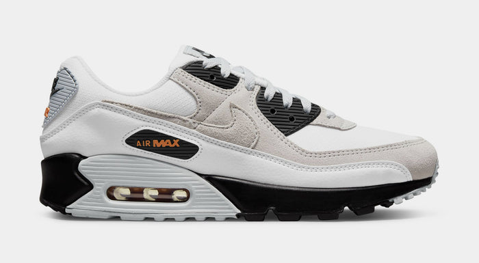 Air Max 90 White Black Hot Curry Mens Running Shoes (White/Black/Hot Curry/Pure Platinum)