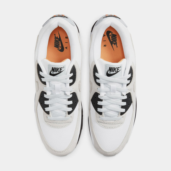 Air Max 90 White Black Hot Curry Mens Running Shoes (White/Black/Hot Curry/Pure Platinum)