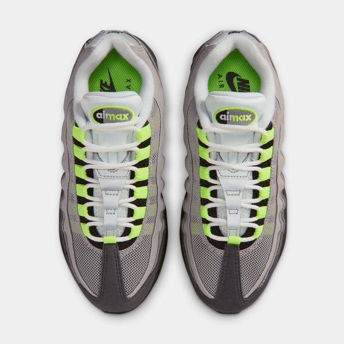 Air Max 95 Big Bubble Neon Grade School Running Shoes (Black/Neon Yellow/Anthracite/Light Graphite)
