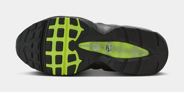Air Max 95 Big Bubble Neon Grade School Running Shoes (Black/Neon Yellow/Anthracite/Light Graphite)