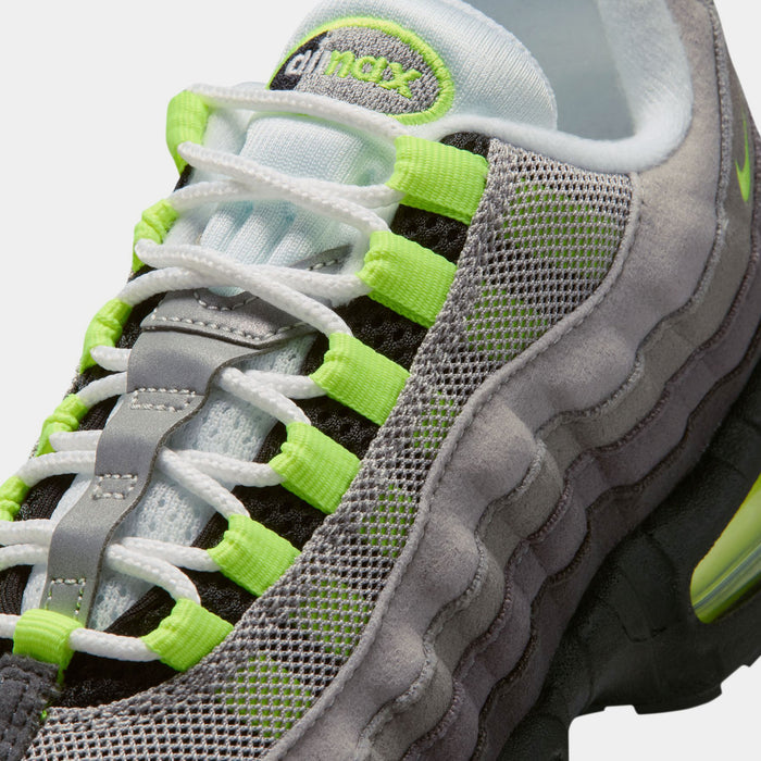 Air Max 95 Big Bubble Neon Grade School Running Shoes (Black/Neon Yellow/Anthracite/Light Graphite)