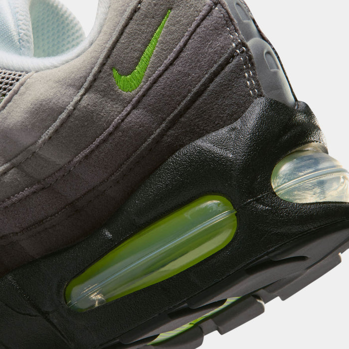 Air Max 95 Big Bubble Neon Grade School Running Shoes (Black/Neon Yellow/Anthracite/Light Graphite)