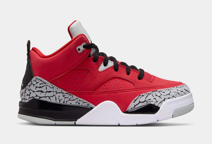 Air Jordan Son of Mars Low Preschool Lifestyle Shoes (Fire Red/Grey Mist/White/Black)