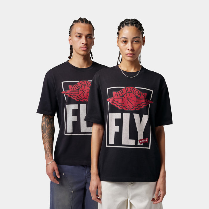 Air Jordan x Levi's Fly Mens Short Sleeve Shirt (Black)