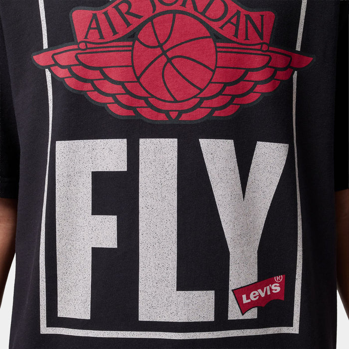 Air Jordan x Levi's Fly Mens Short Sleeve Shirt (Black)