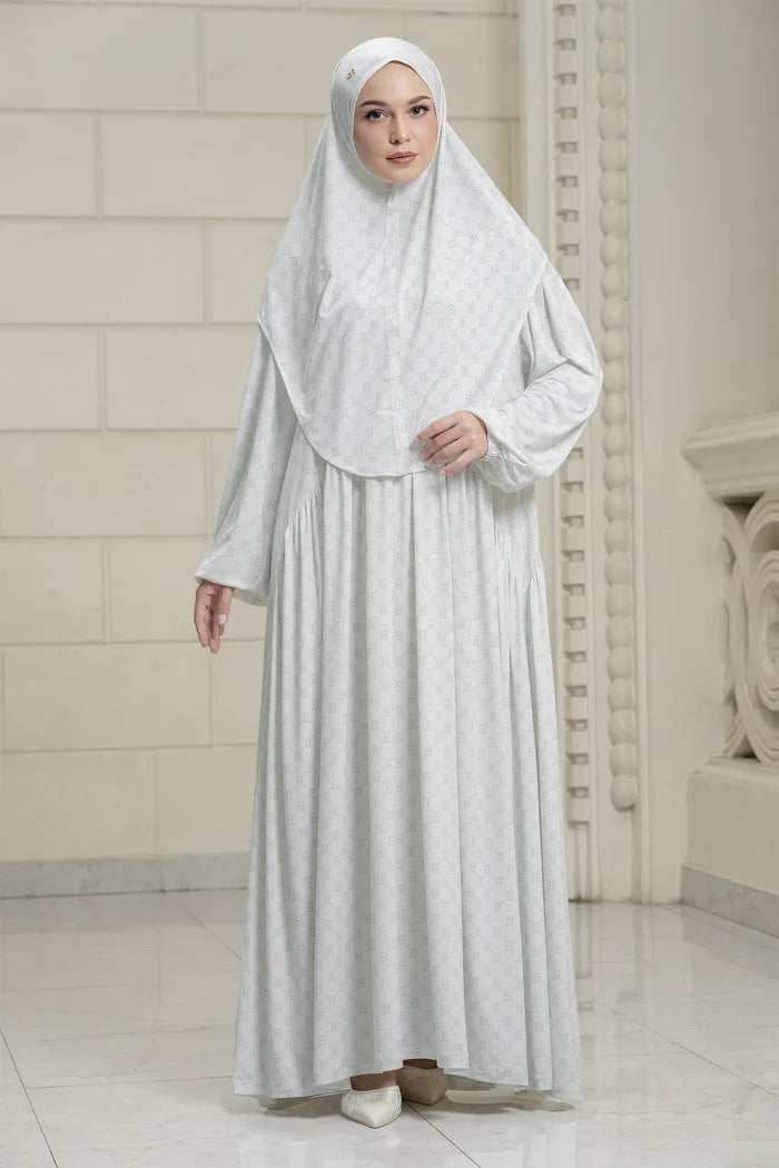 Aisha Set Dress - White