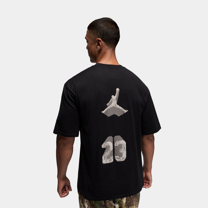 AJ4 Graphic Mens Short Sleeve Shirt (Black/Brown)