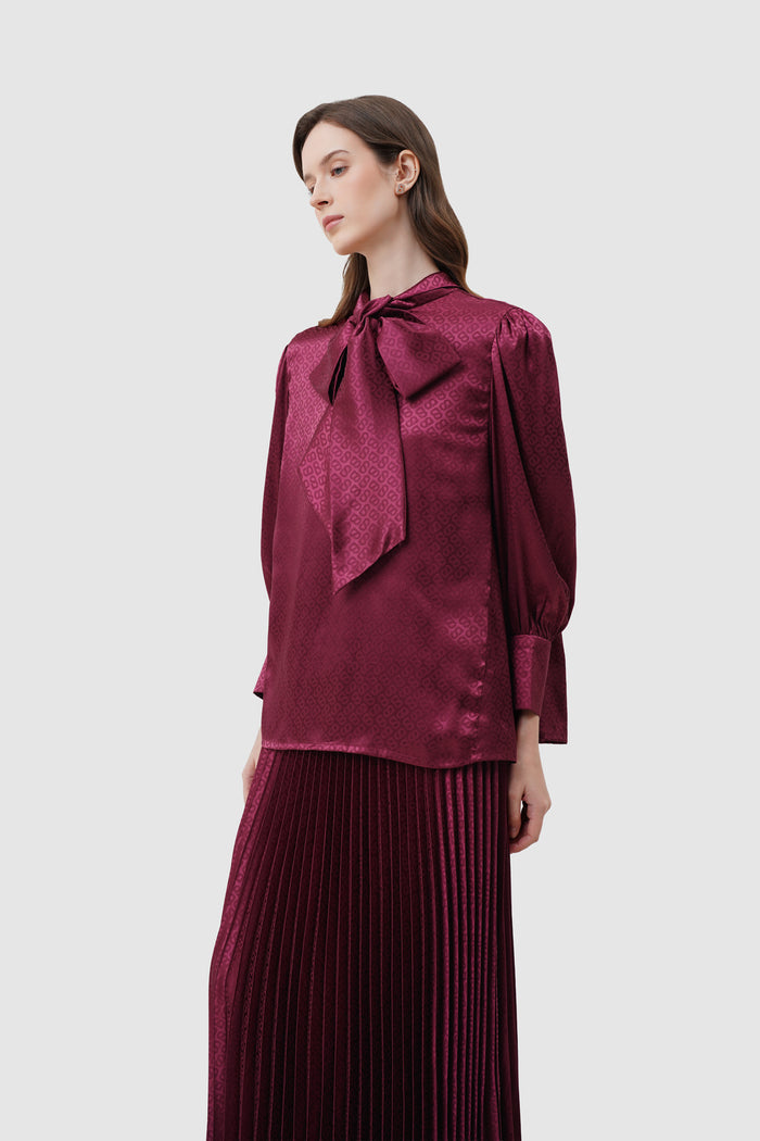 Alana Tapis Blouse - Raspberry