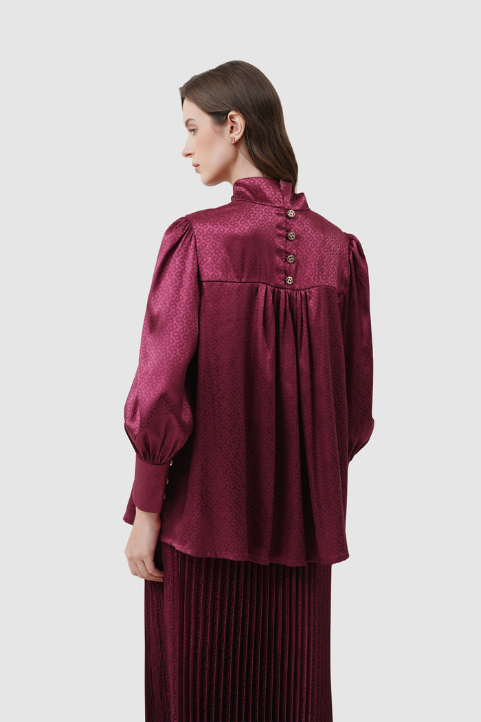Alana Tapis Blouse - Raspberry
