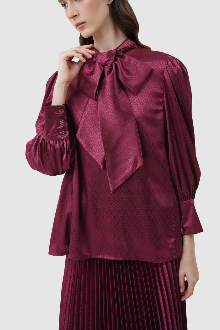 Alana Tapis Blouse - Raspberry