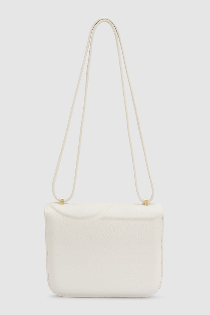 alba bag with sghw in bianco candido by buttonscarves back view