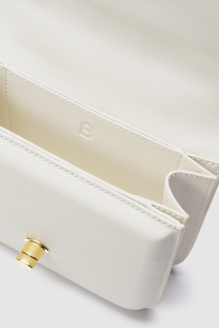 alba bag with sghw in bianco candido by buttonscarves interior