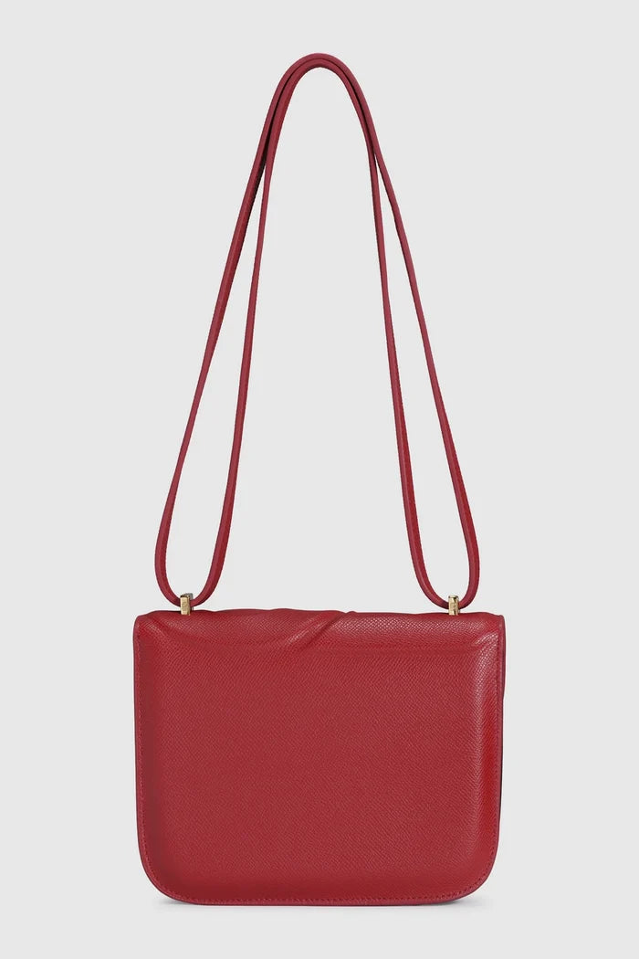 alba bag special edition shoulder bag in black/red by buttonscarves x the devil wears prada 2 back view