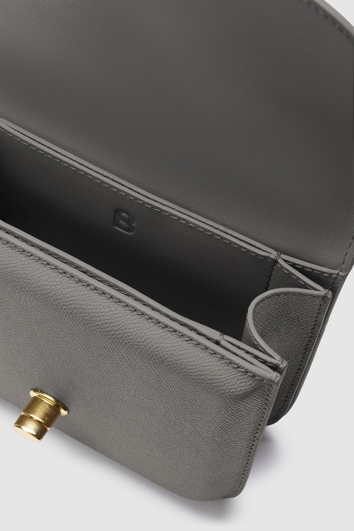 alba bag with sghw in fog by buttonscarves interior