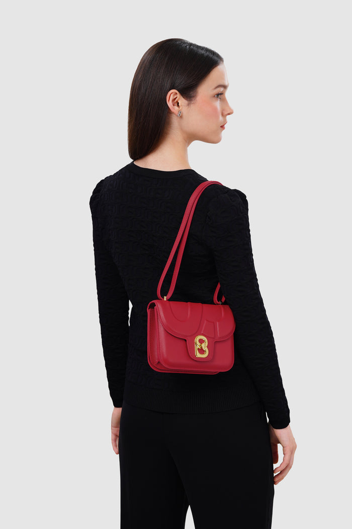 alba bag with sghw in lacca by buttonscarves worn as shoulder bag