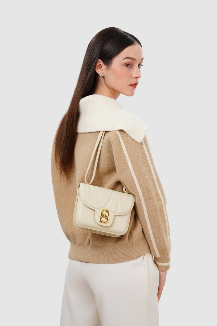 alba bag with sghw in lamb by buttonscarves worn as shoulder bag