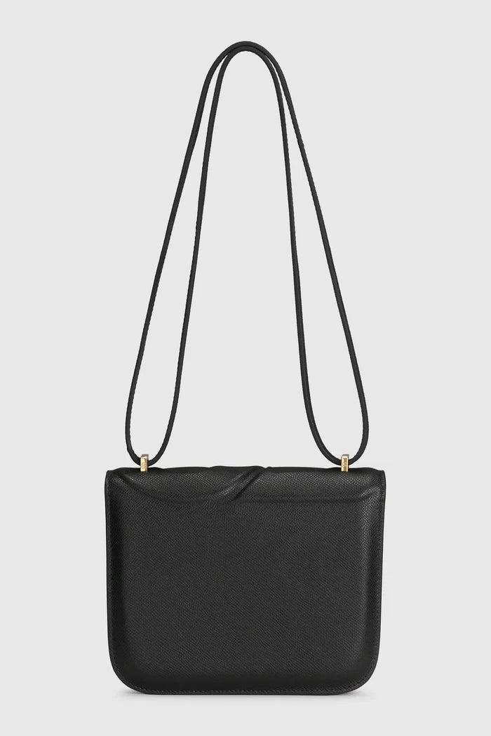 alba bag special edition shoulder bag in red/black by buttonscarves x the devil wears prada 2 back view