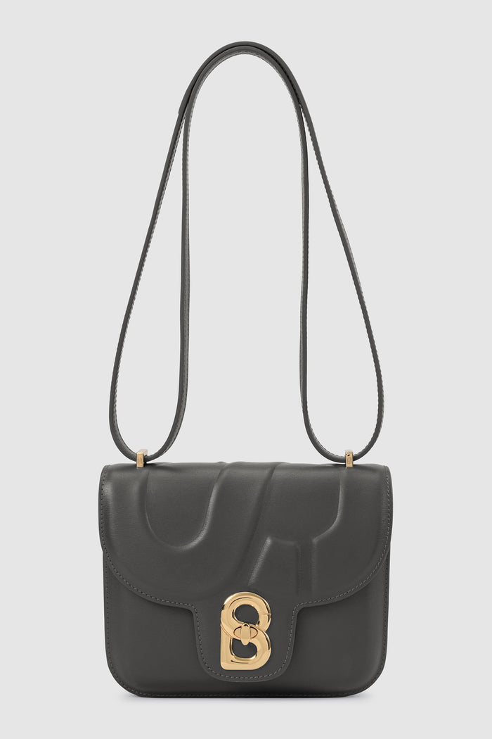 alba bag shiny leather in lava by buttonscarves