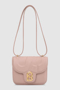 alba bag shiny leather in rosebud by buttonscarves